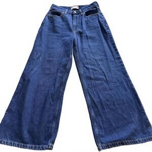 ABERCROMBIE & FITCH The Crop Wide Leg High Rise SZ 0/25 Curvy Love. Luxury Jean